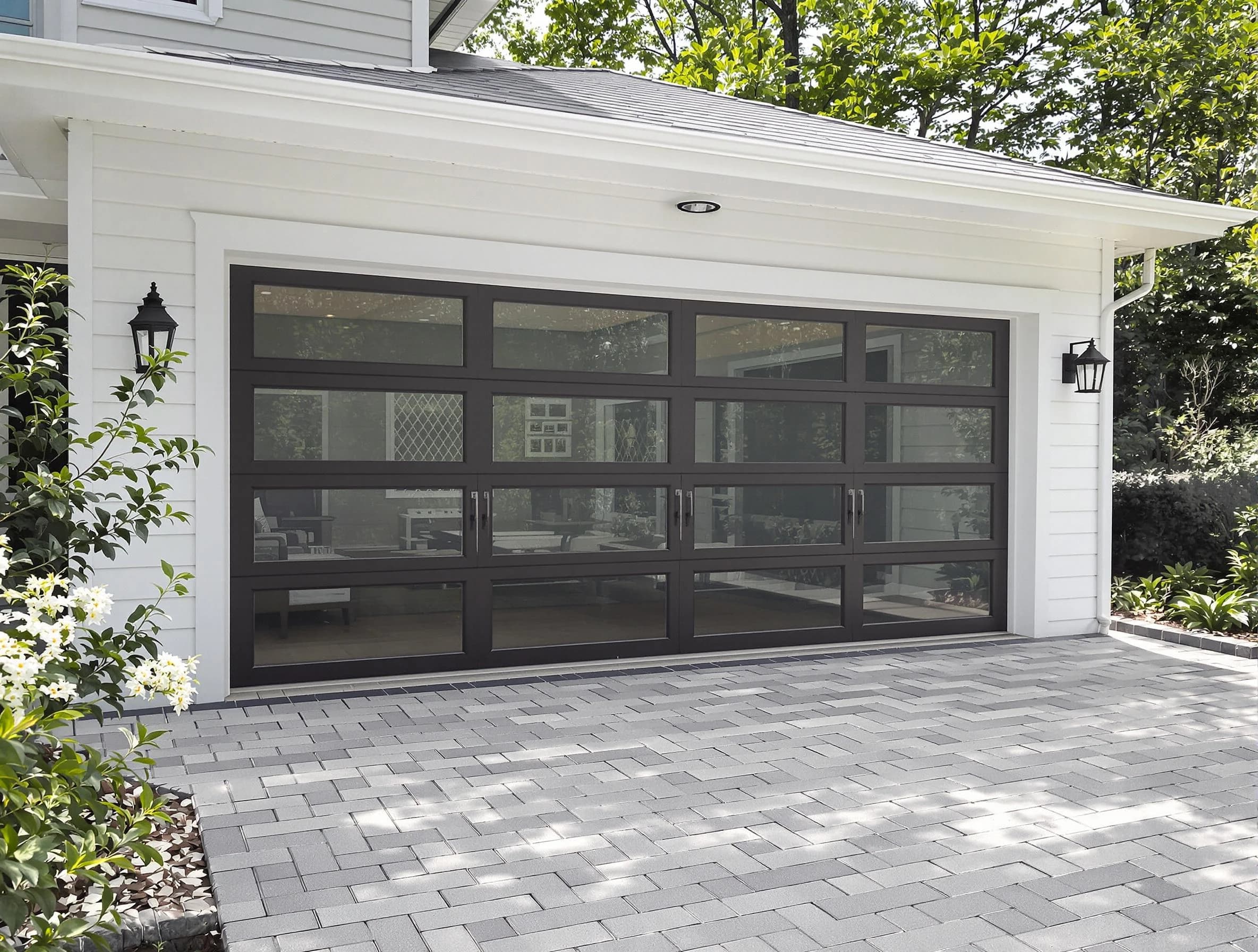 Acworth Garage Door Repair design specialist presenting custom garage door options to Acworth homeowner