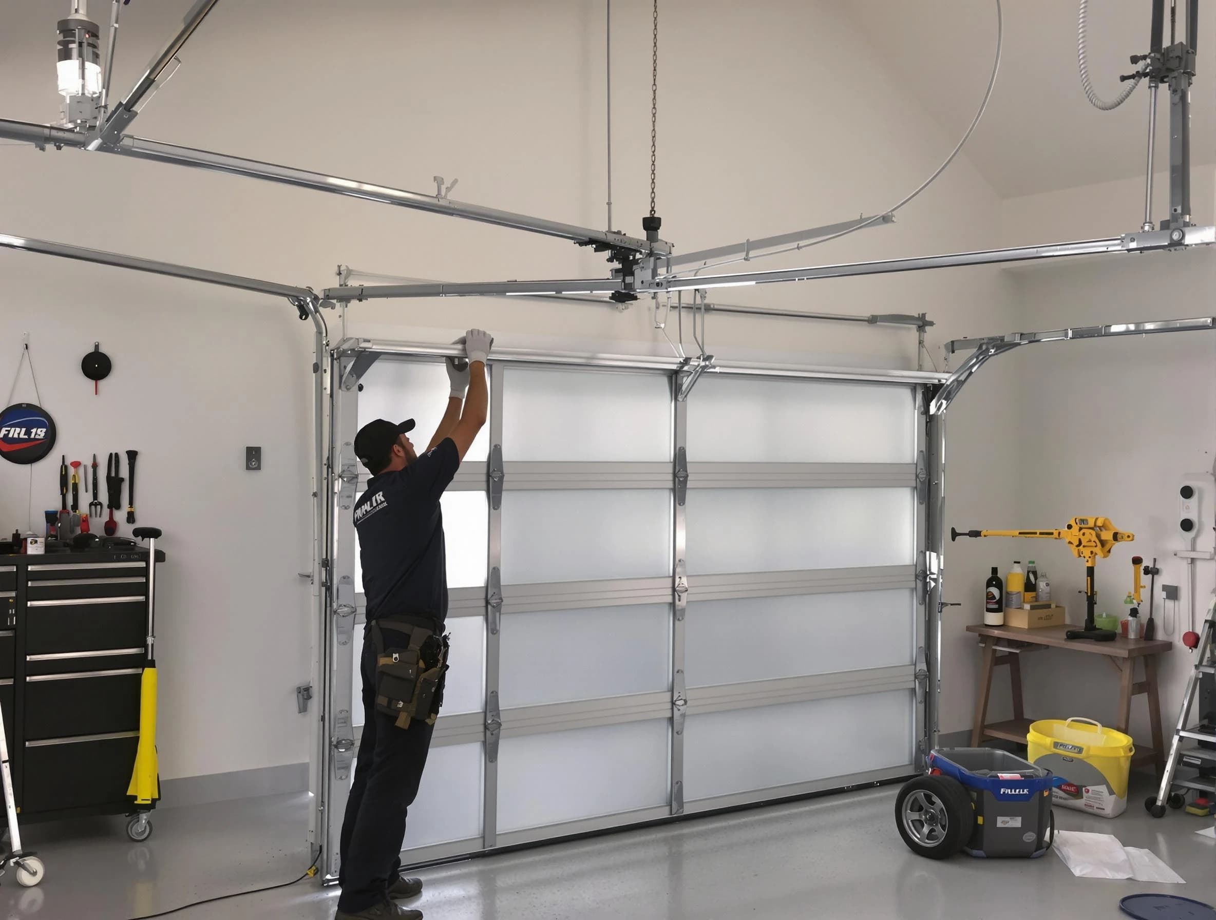 Acworth Garage Door Repair certified team performing precision garage door installation in Acworth