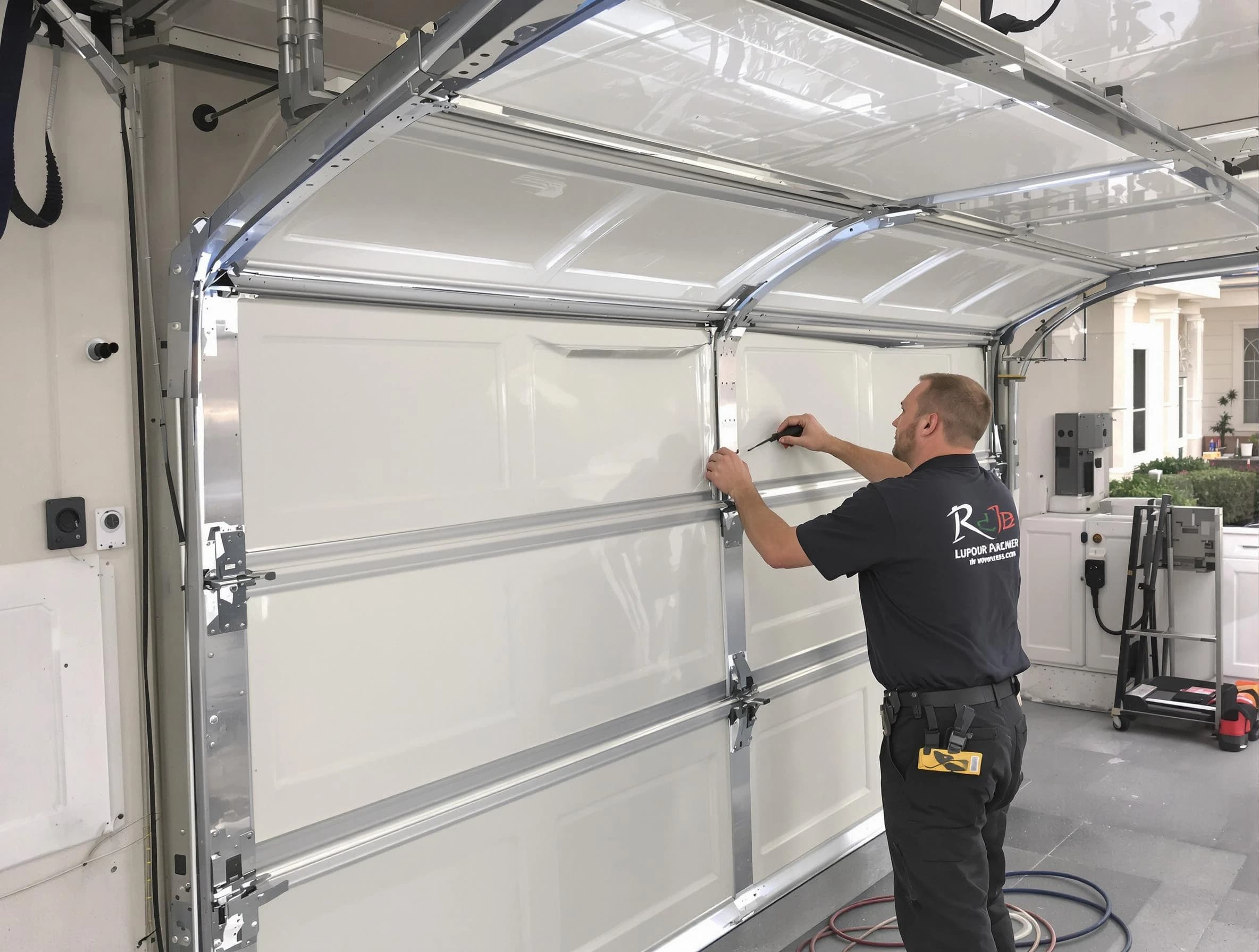 Acworth Garage Door Repair professional performing panel repair in Acworth