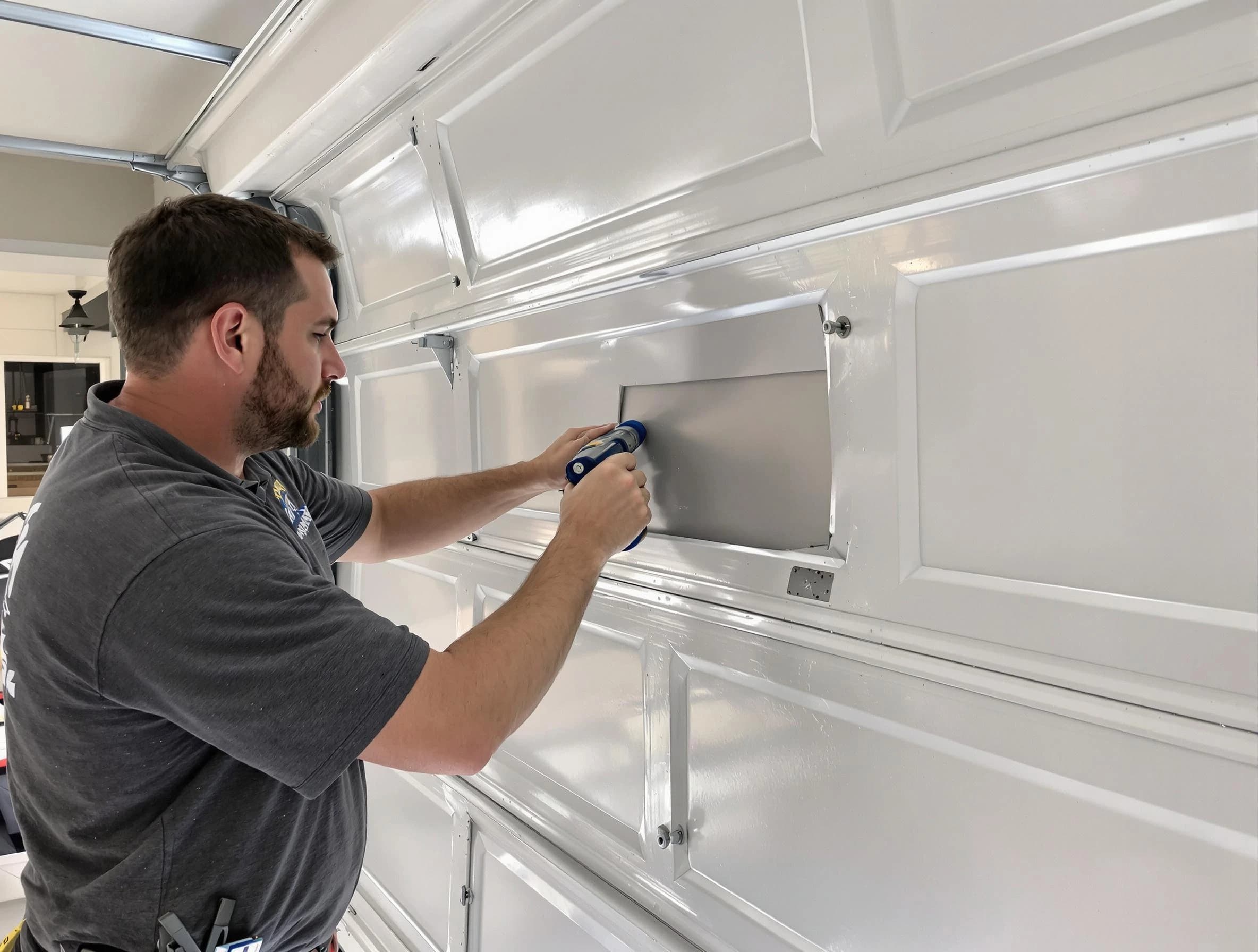 Garage door panel repair by Acworth Garage Door Repair in Acworth