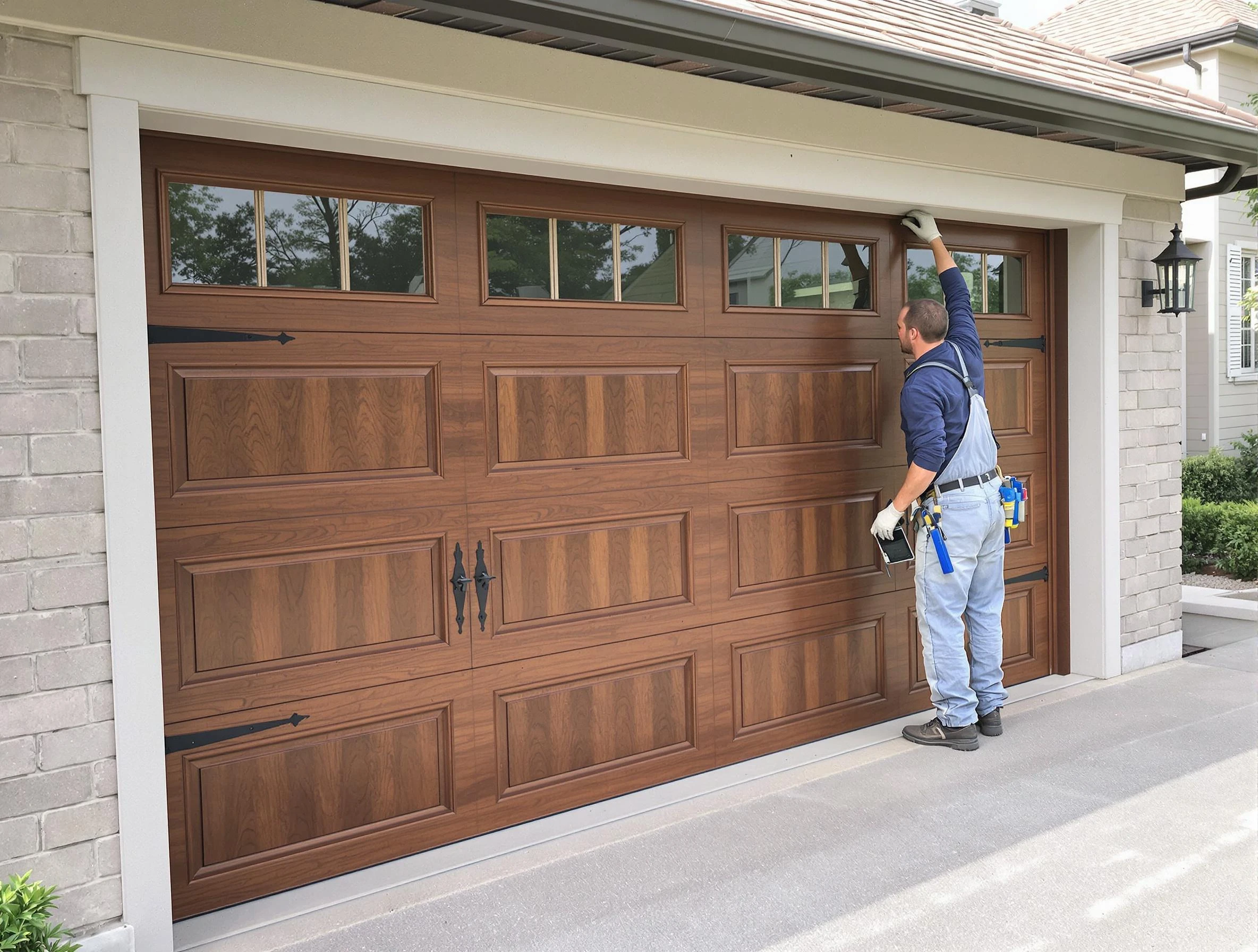 Custom garage door showcase by Acworth Garage Door Repair in Acworth