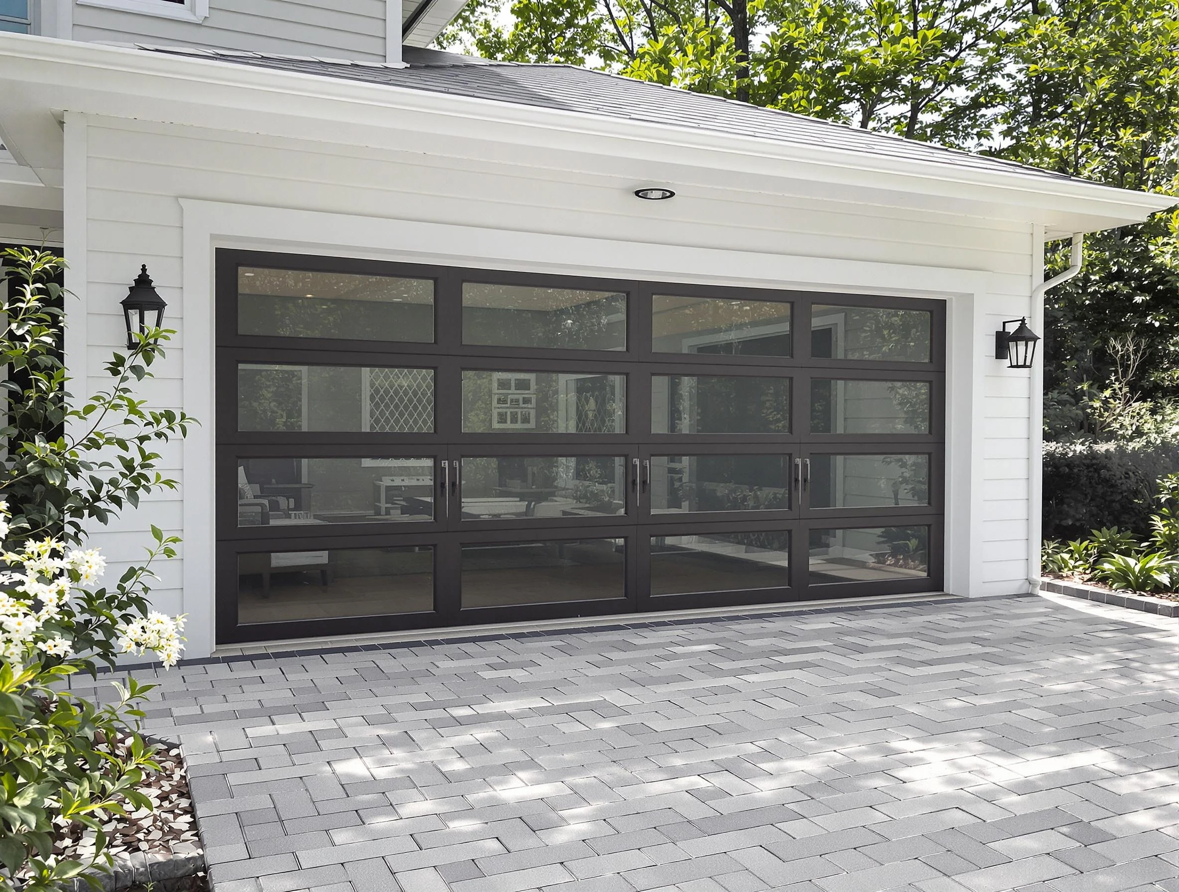 Acworth Garage Door Repair design specialist presenting custom garage door options to Acworth homeowner