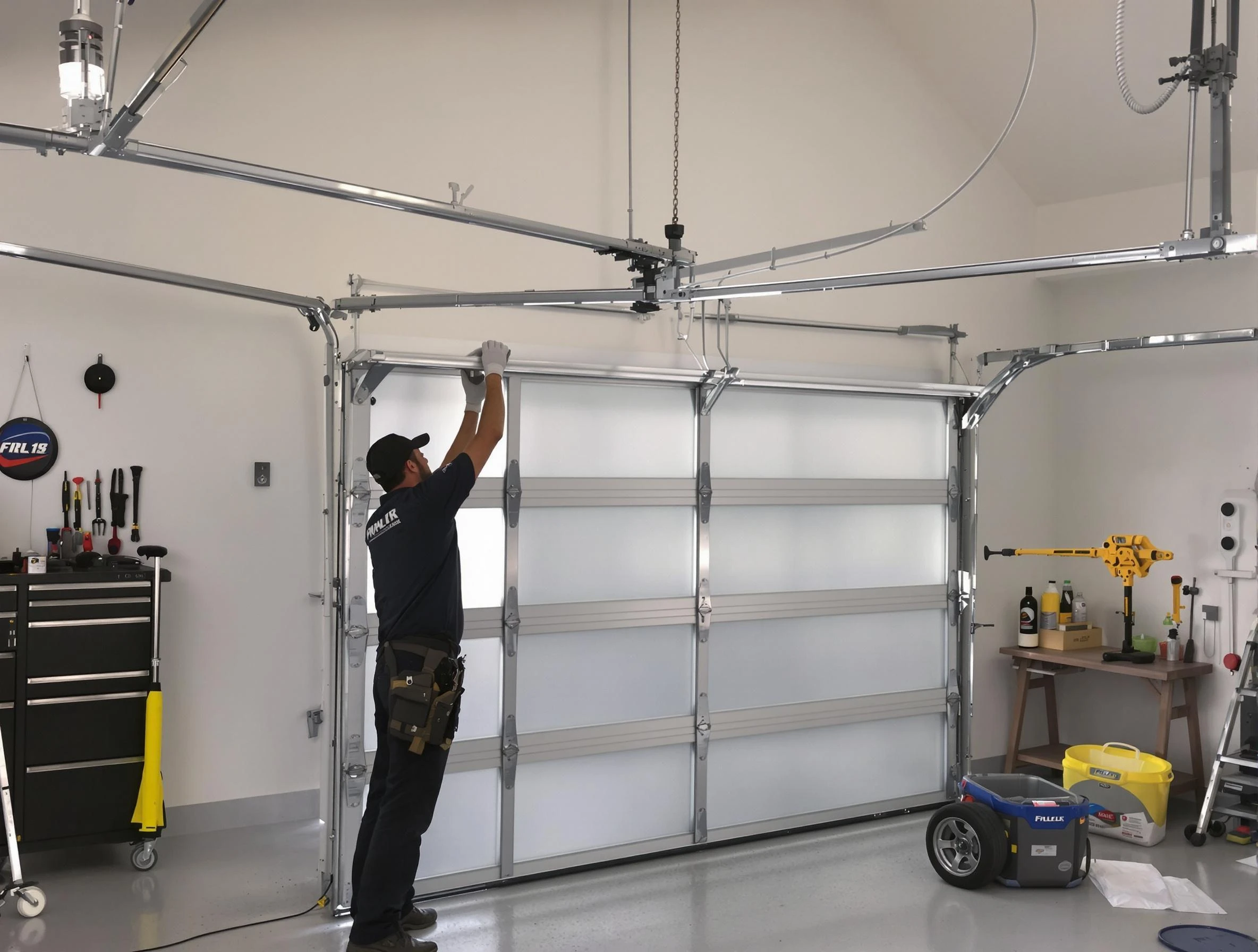 Acworth Garage Door Repair certified team performing precision garage door installation in Acworth