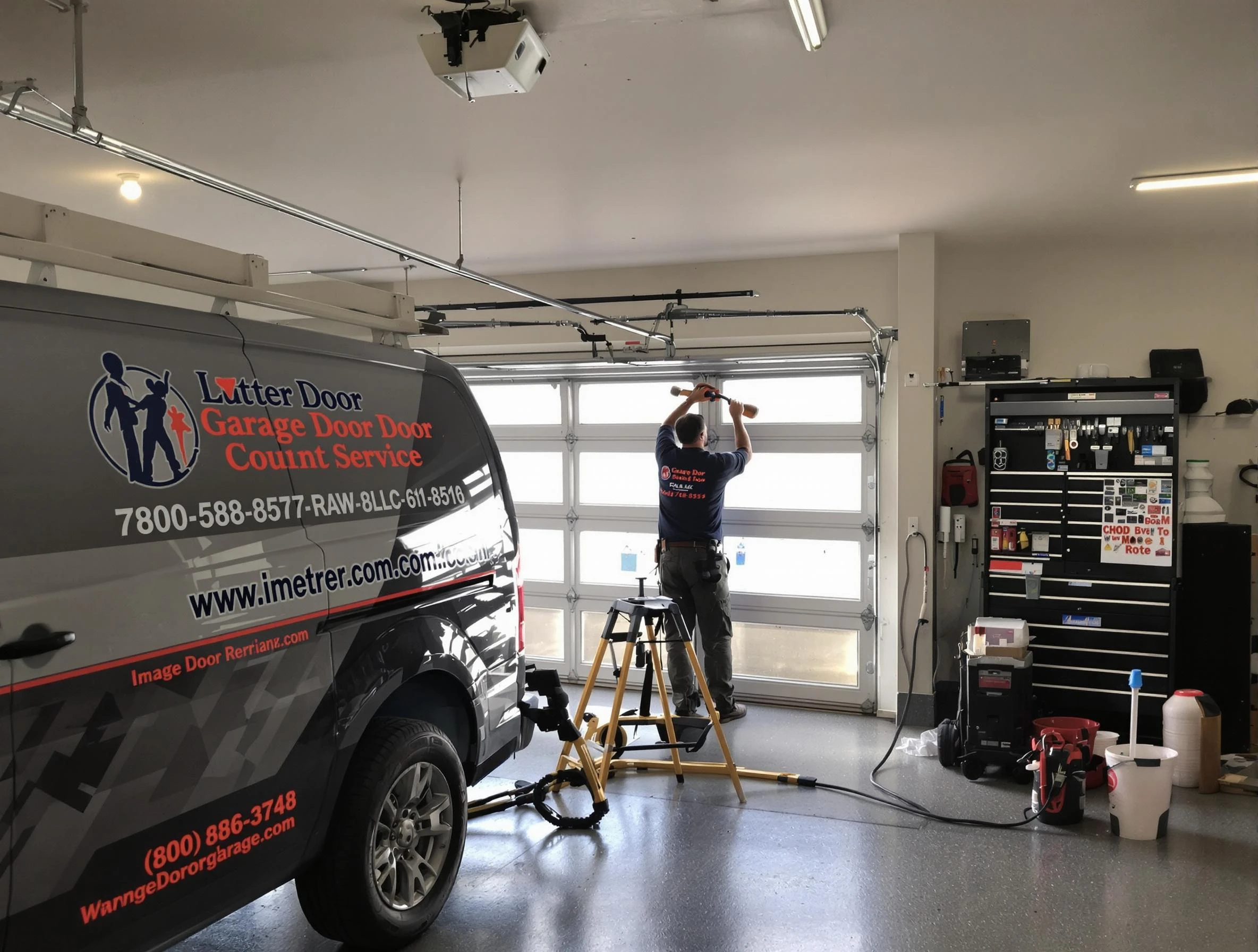Acworth Garage Door Repair rapid response team performing same-day repair in Acworth